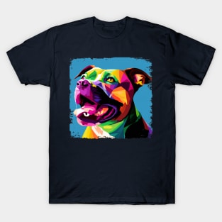 Staffordshire Bull Terrier Pop Art - Dog Lover Gifts T-Shirt